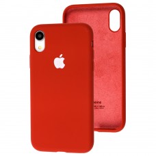 Чехол для iPhone Xr Silicone Full красный / dark red