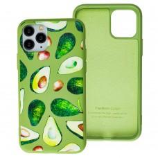 Чехол для iPhone 11 Pro Max Liquid "авокадо" зеленый