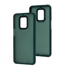 Чохол для Xiaomi Redmi Note 9s / 9 Pro Wave Matte Color forest green