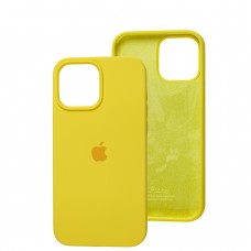 Чехол для iPhone 13 Pro Max Silicone Full желтый / neon yellow