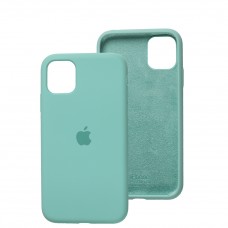 Чехол для iPhone 11 Silicone Full бирюзовый / marine green  
