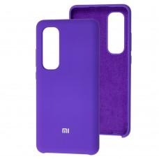 Чехол Silicone для Xiaomi Mi Note 10 Lite Premium фиолетовый