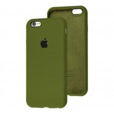 Чехол для iPhone 6 / 6s Silicone Full зеленый / forest green