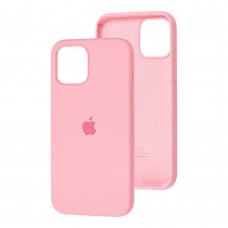Чехол для iPhone 12 mini Silicone Full розовый / light pink 