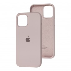 Чехол для iPhone 12 mini Silicone Full серый / lavender