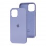 Чохол для iPhone 12 mini Silicone Full сірий / lavender grey