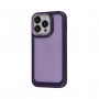 Чехол для iPhone 14 Carbon style purple