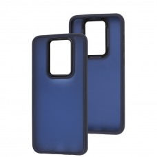 Чехол для Xiaomi Redmi Note 9 Lyon Frosted navy blue