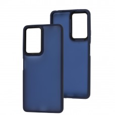 Чехол для Xiaomi Redmi Note 10 Pro Lyon Frosted navy blue