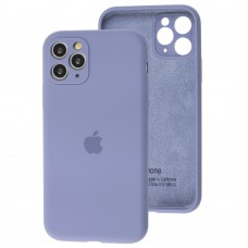 Чехол для iPhone 11 Pro Max Silicone Full camera lavender gray