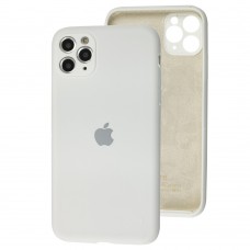 Чехол для iPhone 11 Pro Max Silicone Full camera белый