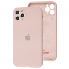 Чехол для iPhone 11 Pro Max Silicone Full camera розовый песок 
