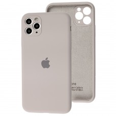 Чехол для iPhone 11 Pro Max Silicone Full camera бледно-розовый