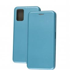 Чехол книжка Premium для Samsung Galaxy A03s (A037) голубой
