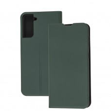 Чехол книжка для Samsung Galaxy S21+ (G996) Yo зеленый