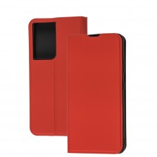 Чехол книжка для Samsung Galaxy S21 Ultra (G998) Yo красный