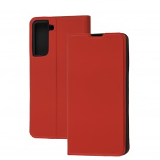 Чехол книжка для Samsung Galaxy S21 (G991) Yo красный