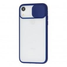 Чехол для iPhone Xr LikGus Camshield camera protect синий