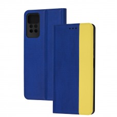 Чехол книга UA для Xiaomi Redmi Note 12 Pro 4G Global желто-голубой