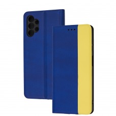 Чехол книга UA для Samsung Galaxy A13 (A135) 4G/A32 5G желто-голубой