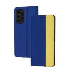 Чехол книга UA для Samsung Galaxy A53 (A536) желто-голубой