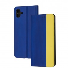 Чехол книга UA для Samsung Galaxy A04 (A045) желто-голубой