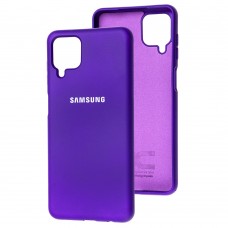 Чехол для Samsung Galaxy A12 (A125) Silicone Full фиолетовый / purple