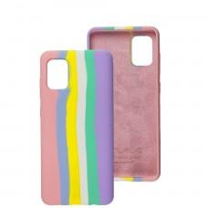 Чехол для Samsung Galaxy A31 (A315) Wave Rainbow pink