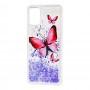 Чохол для Samsung Galaxy A51 (A515) Блискучі вода "метелик"