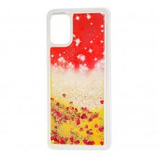 Чехол для Samsung Galaxy A51 (A515) Блестки вода "песок"