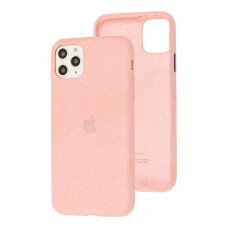Чехол для iPhone 11 Pro Max Alcantara 360 розовый песок