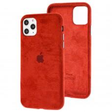 Чохол для iPhone 11 Pro Max Alcantara 360 червоний