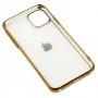 Чохол для iPhone 11 Metall Effect золотистий