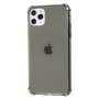 Чехол для iPhone 11 Pro Max WXD ударопрочный с блестками черно-прозрачный