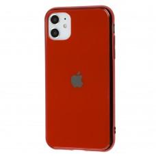 Чехол для iPhone 11 Original glass красный