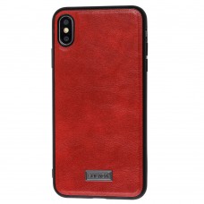 Чехол для iPhone Xs Max Sulada Leather красный