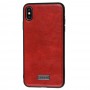 Чехол для iPhone Xs Max Sulada Leather красный
