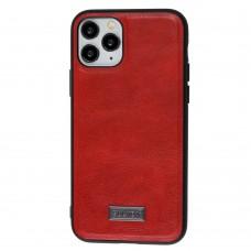 Чохол для iPhone 11 Pro Sulada Leather червоний