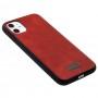 Чехол для iPhone 11 Sulada Leather красный