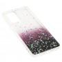 Чохол для Samsung Galaxy A32 (A325) Wave confetti white / dark purple