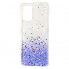 Чехол для Samsung Galaxy A32 (A325) Wave confetti white / purple