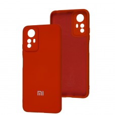 Чехол для Xiaomi Redmi Note 12S Silicone Full camera красный