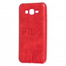 Чехол для Samsung Galaxy J7 (J700) Fila красный