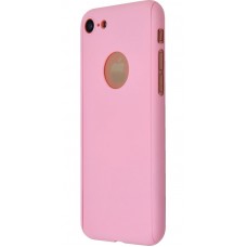 Накладка для iPhone 7 Voero 360 protect case (PC+Soft Touch) розовая