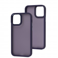 Чохол для iPhone 12 / 12 Pro Metal Bezel фіолетовий