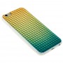 Чехол 3D Gradient для iPhone 6 голубо золотистый