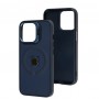 Чохол для iPhone 13 Pro Logo Case MagSafe dark blue