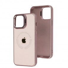 Чохол для iPhone 13 Pro Max Logo Case MagSafe pink sand