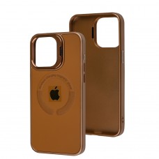 Чохол для iPhone 15 Pro Max Logo Case MagSafe brown