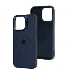 Чохол для iPhone 15 Pro Max Logo Case MagSafe dark blue